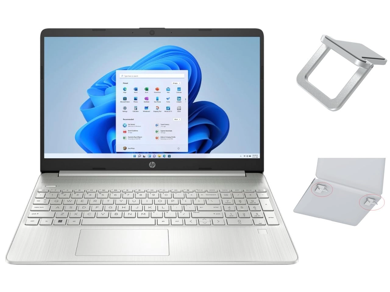 HP 15.6" HD Display - 15.6'' 1024GB 16GB Ryzen 3 5300U Bundle