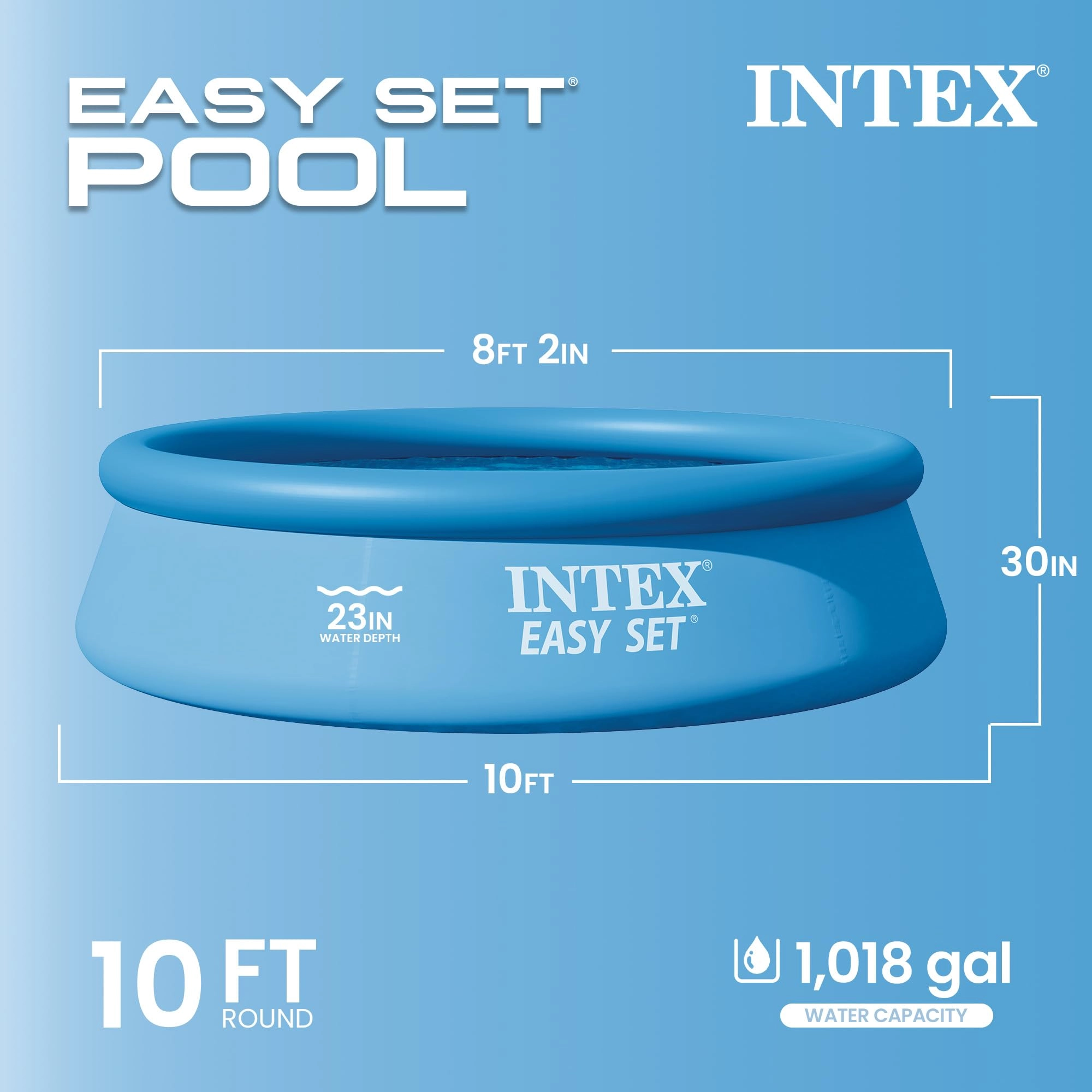 Swimming Pool - 10 Foot X 30 Inch