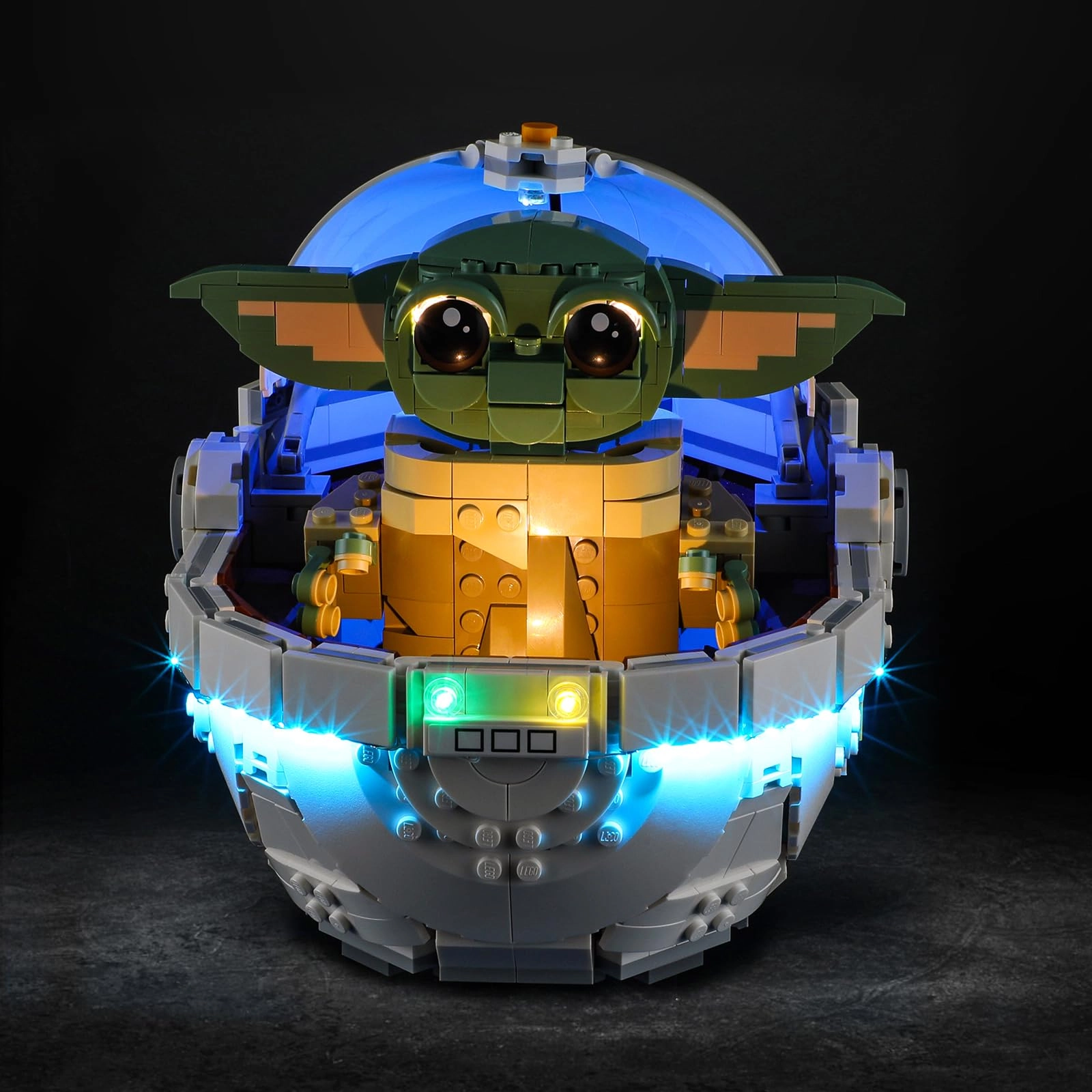 Vaodest LED Light for LEGO 75403 Grogu with Hover-Pram Set
