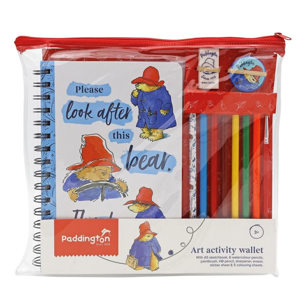 North Parade Publishing Art Activity Wallet - crayons markers coloring sheets