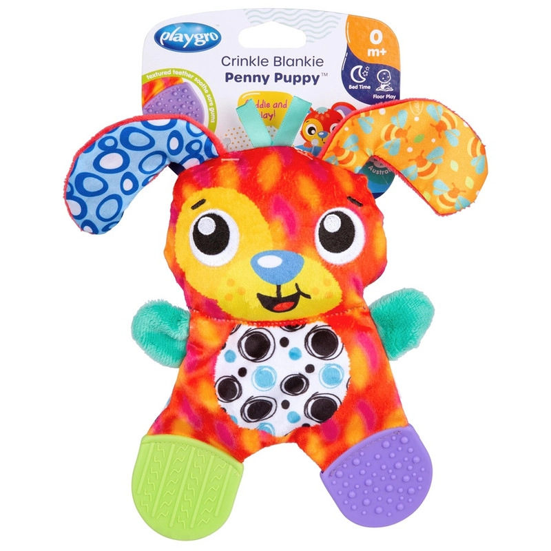 Crinkle Blankie Penny Puppy - 0 months & above
