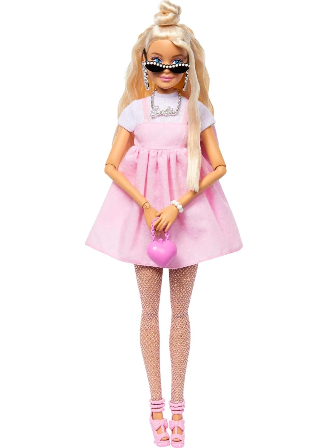 Barbie Deluxe Style Barbiecore Doll - Braided Hair Faux Fur Neck Top Ages 4+