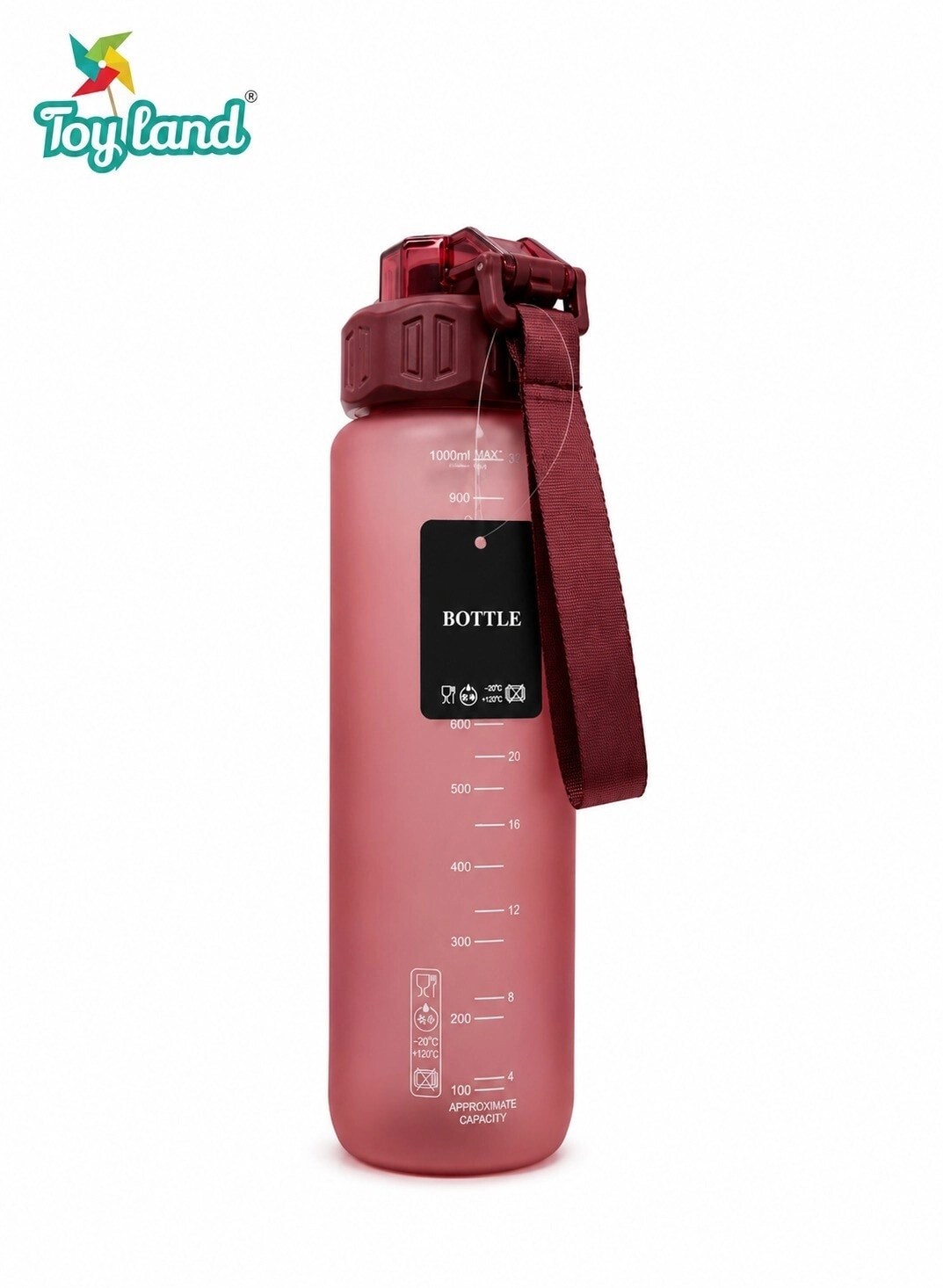 Sports Water Bottle - Flip-top Lid 1000 ml