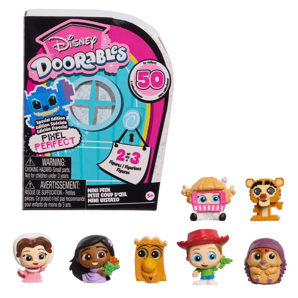 Disney Doorables Mini Peek Pixel Collectible Figures (29464294-44854) 2-3 pcs