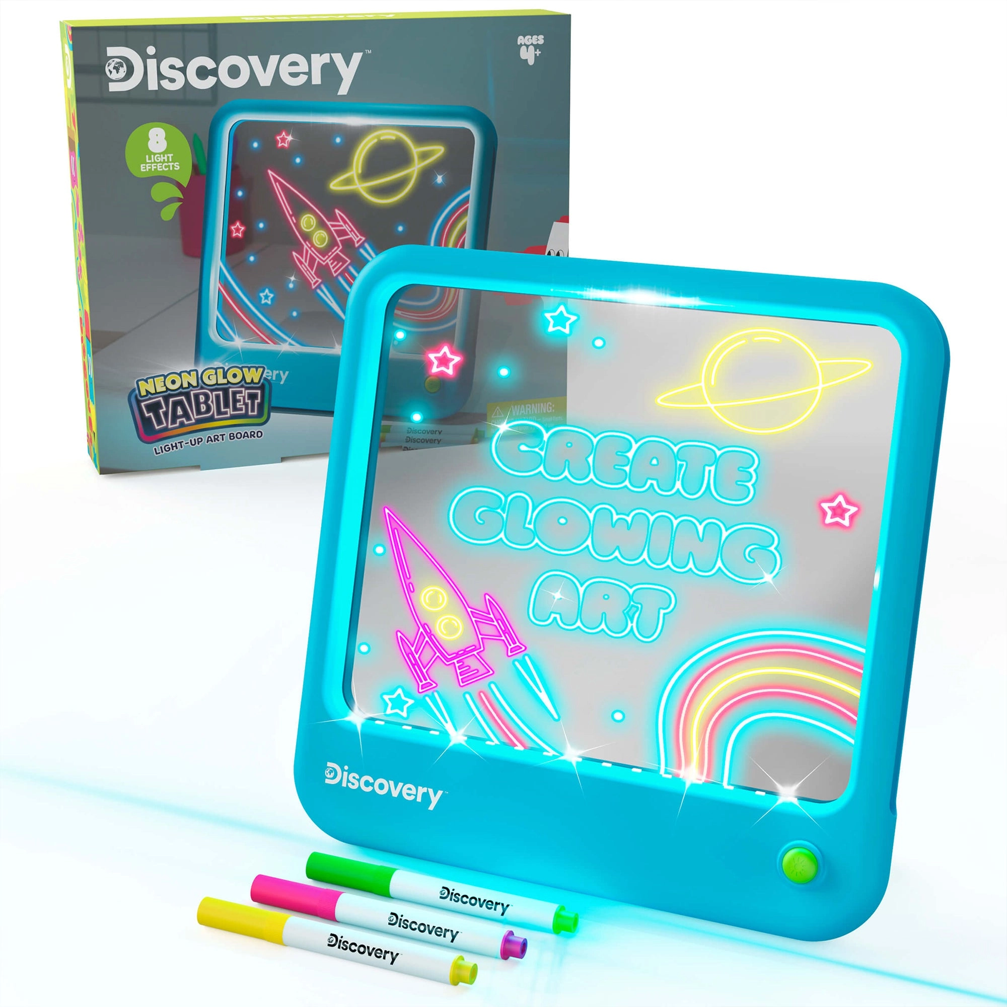 Discovery Paper Neon Glow Tablet - 4+ years 4 pcs
