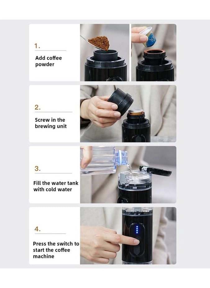 Portable Espresso Machine - Ground coffee Nespresso capsules