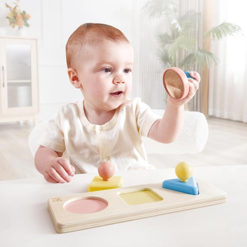 Wooden Montessori Mirror Shape Puzzle - 10M+ 3pcs