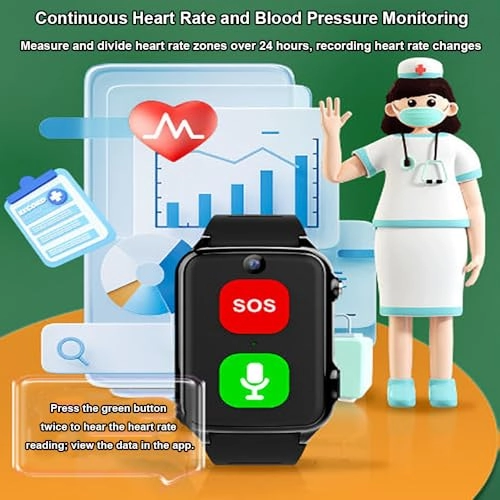 Fall Detection Smart Watch 40.5mm ABS + Silicone