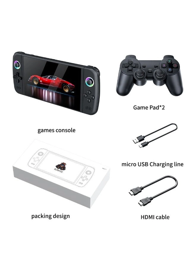 Handheld Gaming Console - Detachable Controllers Widescreen Display