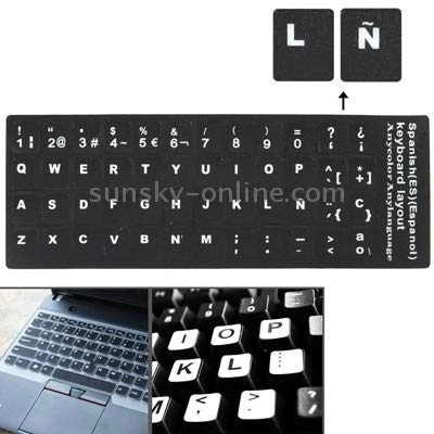 Keyboard Layout Sticker - Spanish