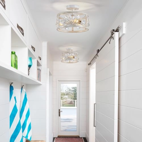 Crystal Leaf Chandelier