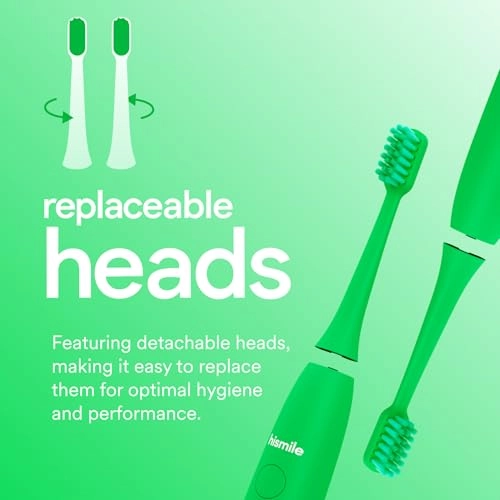 Electric Toothbrush - 3 Brushing Modes Rechargeable Green