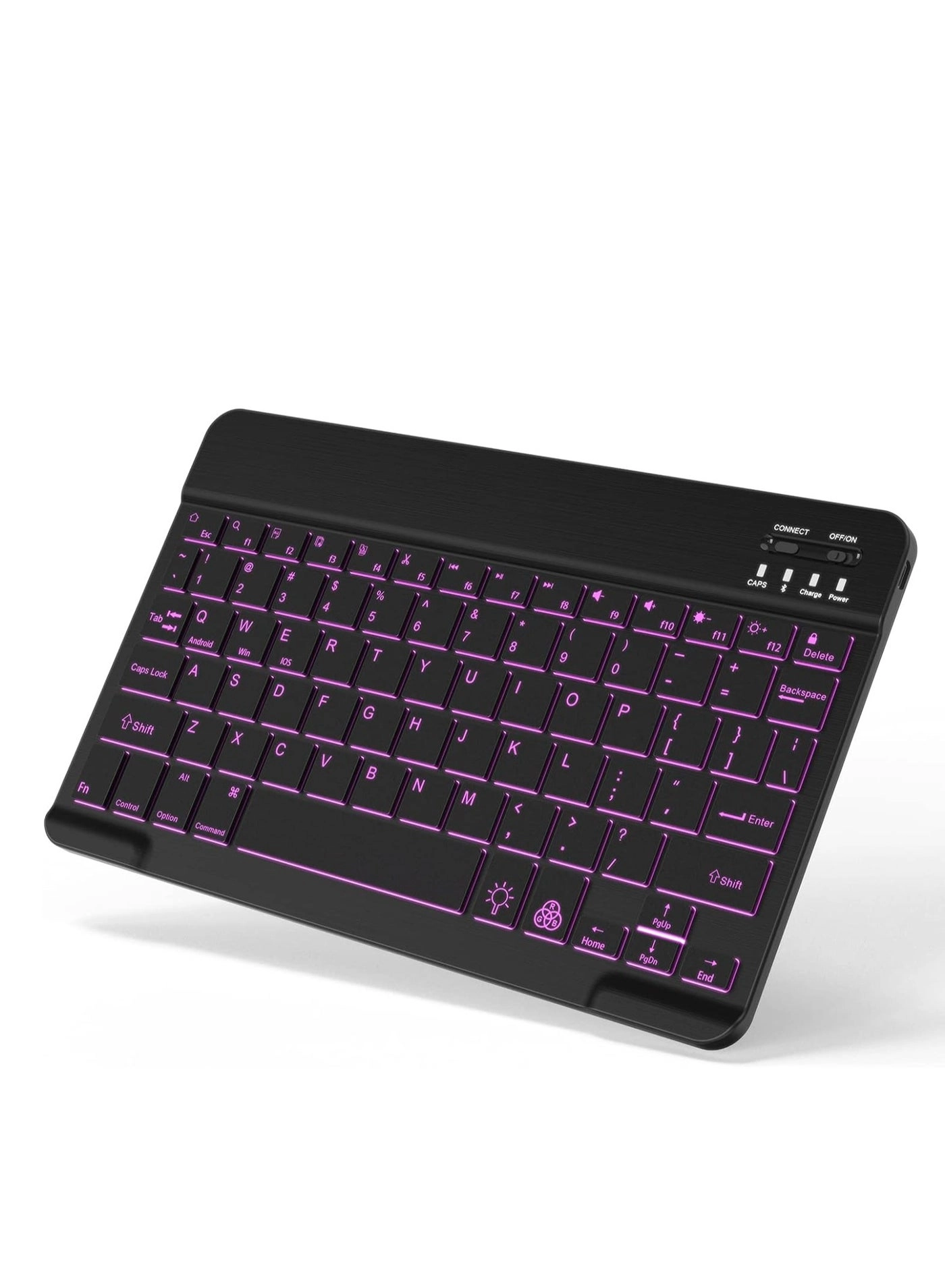 Bluetooth Keyboard - 7-Color Backlit Rechargeable Battery