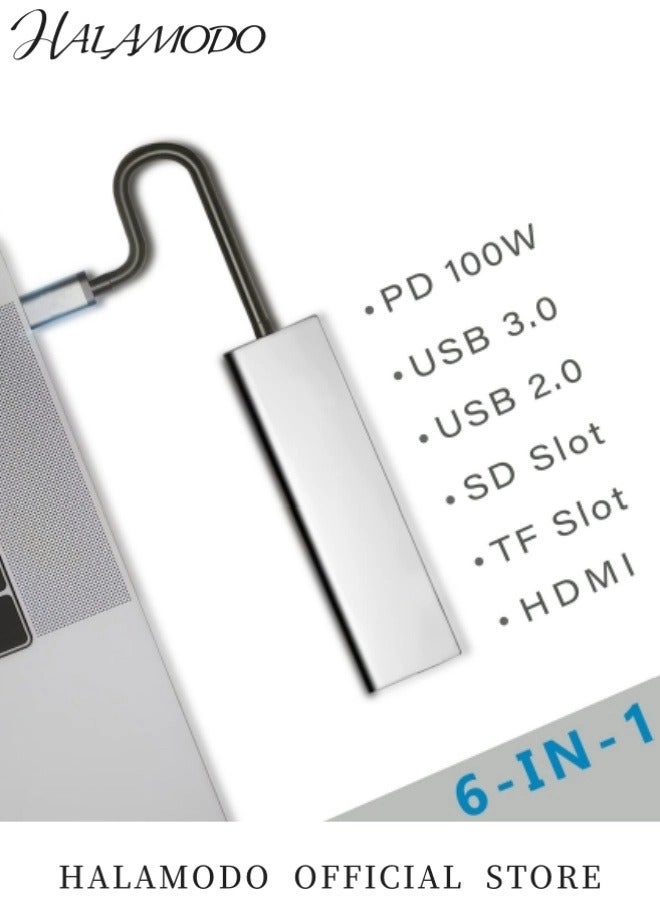 USB C Docking Station - 4K HDMI Micro SD Card Reader