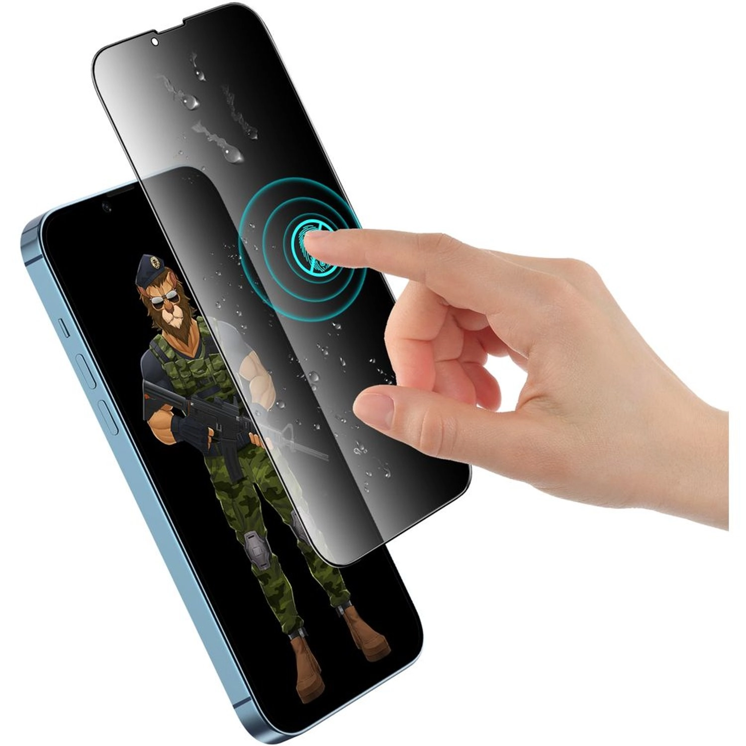 Clear Glass Screen Protector for iPhone 13 Pro/13