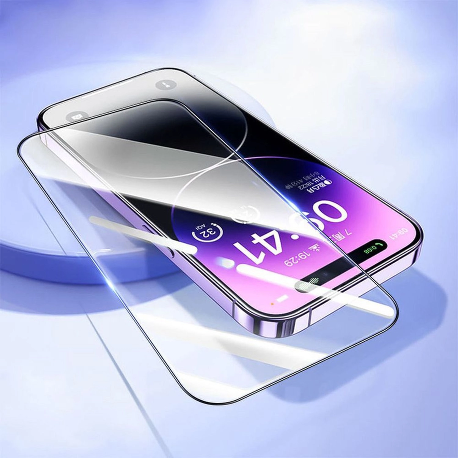 MagSafe Ring Stand Case With Screen Protector for iPhone 15 Pro