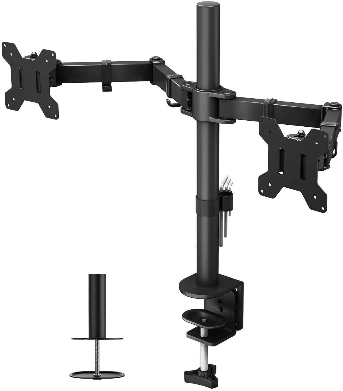 Dual Display Articualating Mount - 2 13″-32″ 75×75,100×100