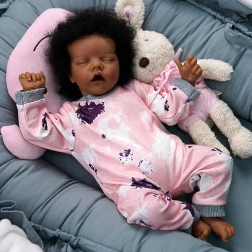 Reborn Baby Doll - 17Inch Cloth Body African American
