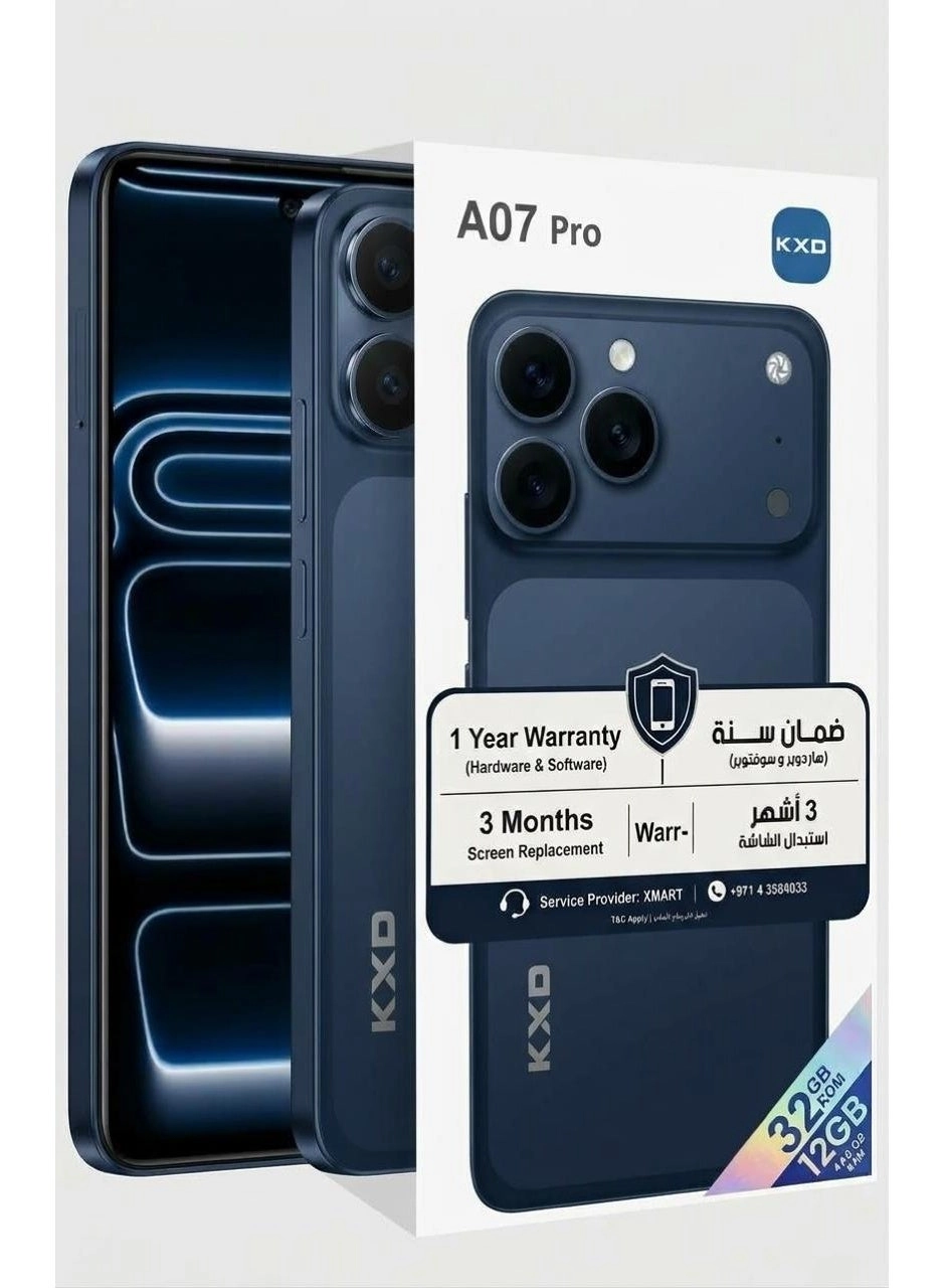 KXD A07 pro 4GB 32GB