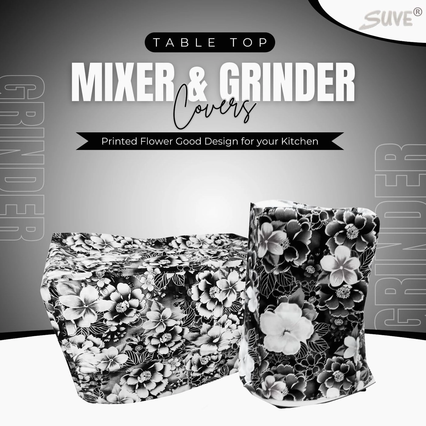 Mixer Grinders Cover - 1no Multicolor + Table top Wet Grinders Cover - 1no