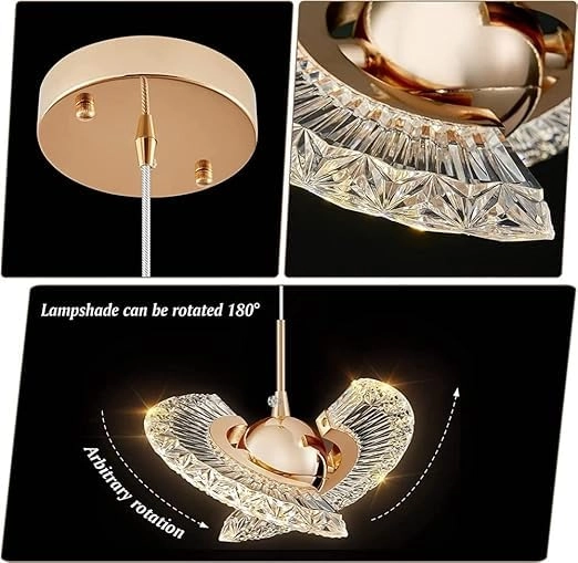 Modern Multi-Styling LED Chandelier - Warm Light