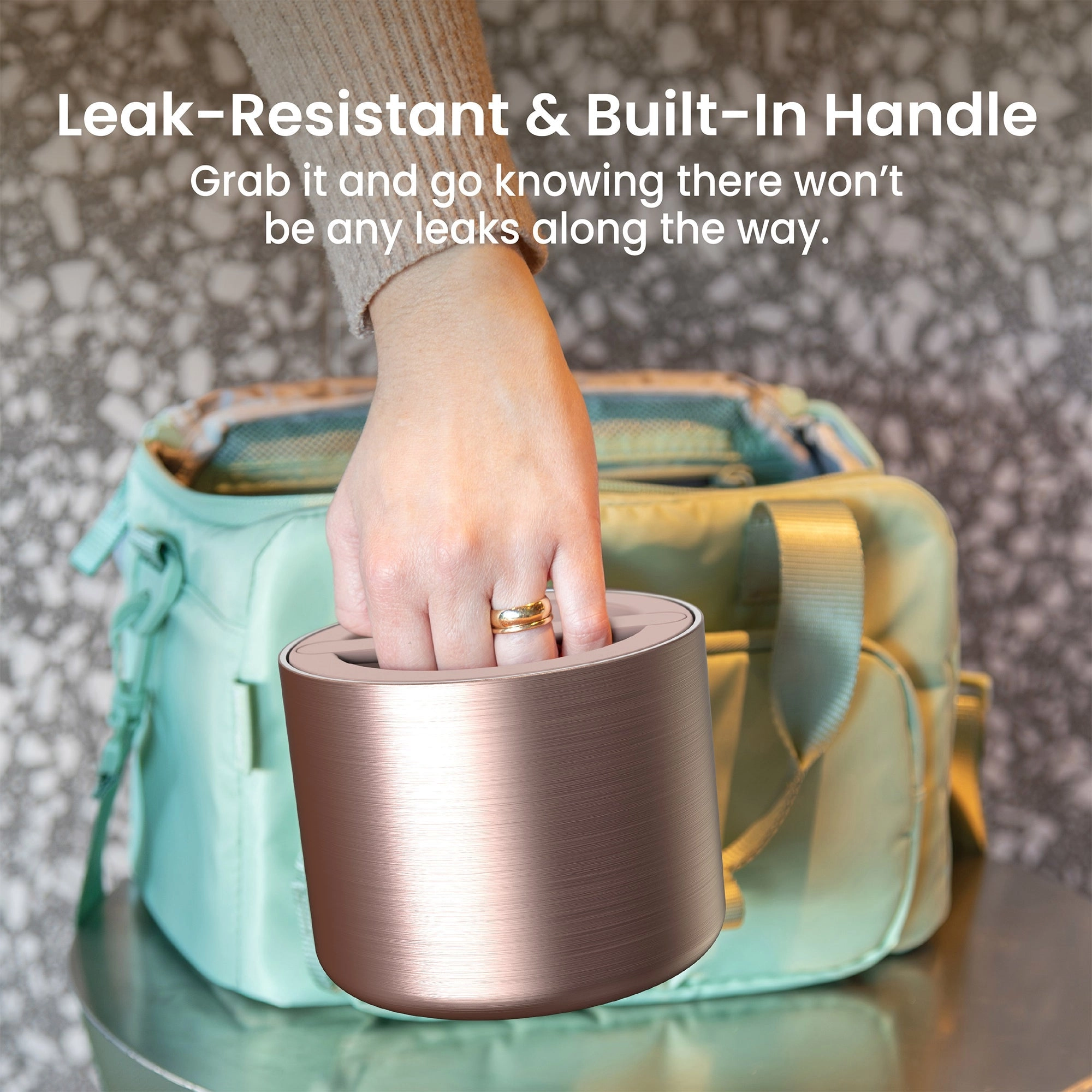 Stainless Steel Insulated Food Lunch Box - Carbon Black 2.4 cups / 19 oz / 560 ml