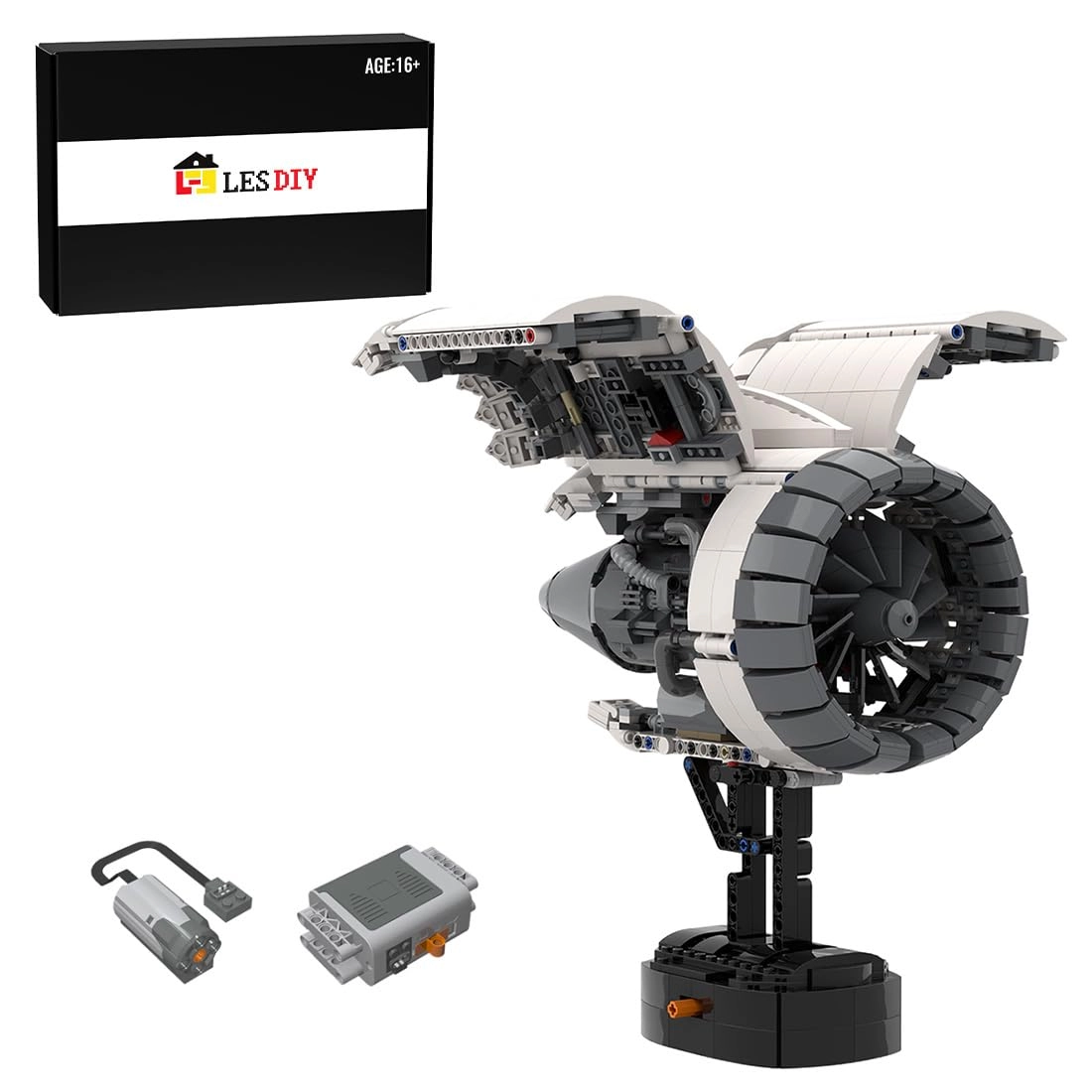ConGamefun Turbo Fan Engine Model - with Motor
