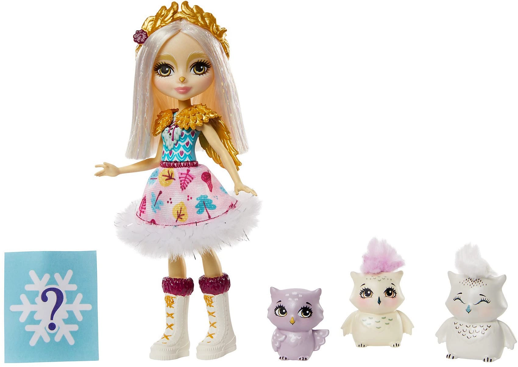 Mattel Odele Owl Doll - 6-inch + Owl Figures - 3 + Mystery Bag - 3 surprise accessories