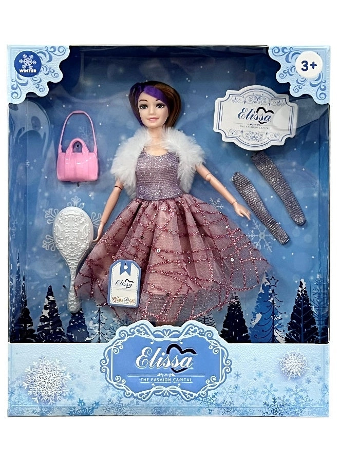 Elissa The Fashion Capital Winter Collection Basic Doll - 11.5 inch Style III Ages 3+