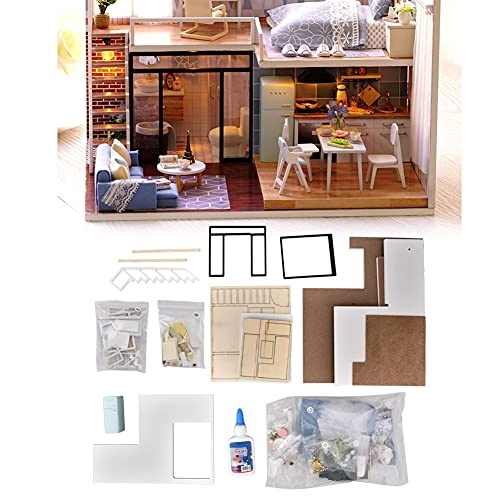 DIY Miniature House Kit - Wooden Assembling