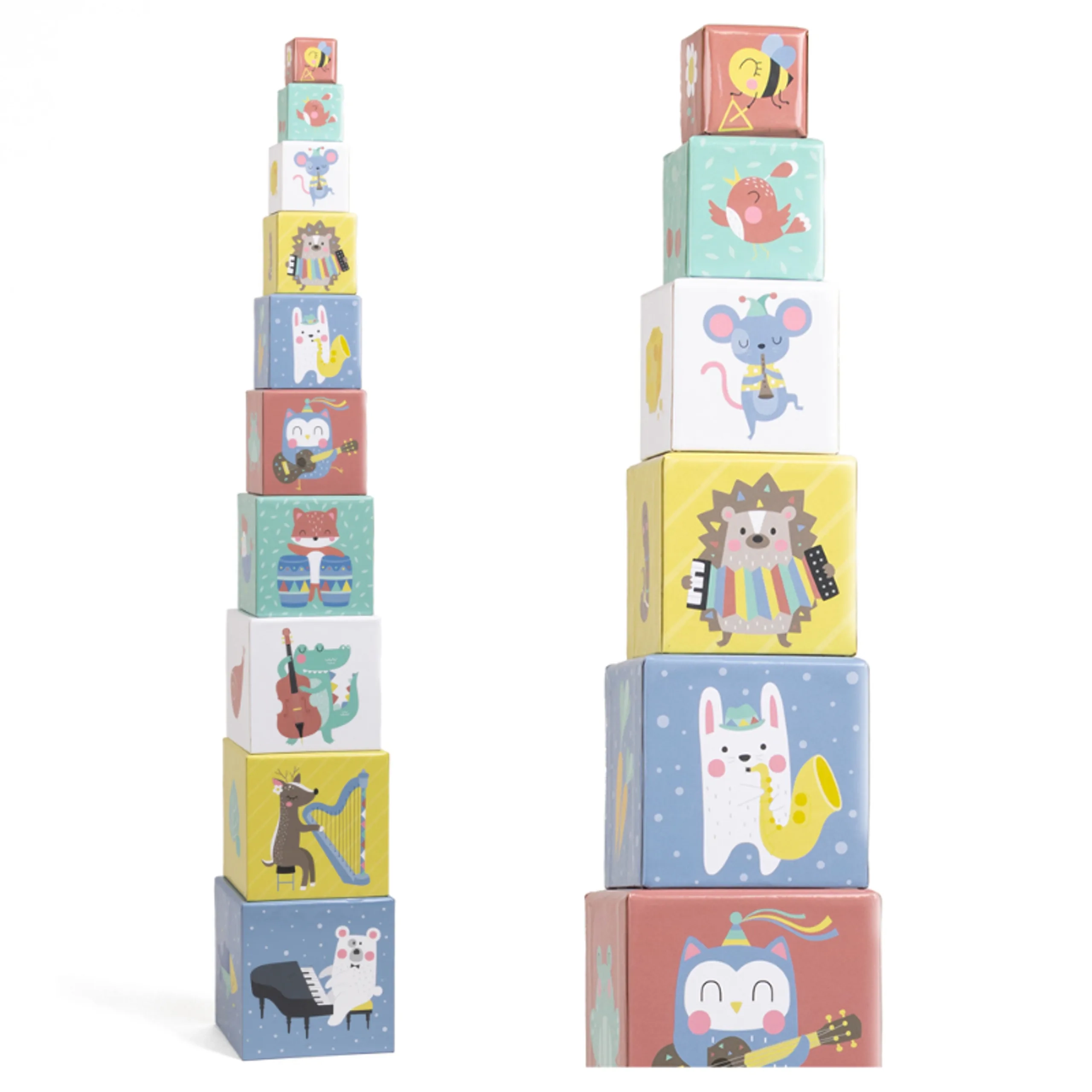 Animals Pyramid Sorting And Stacking Tower - 1+