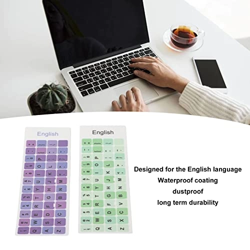 Keyboard Stickers - 2pcs English PVC