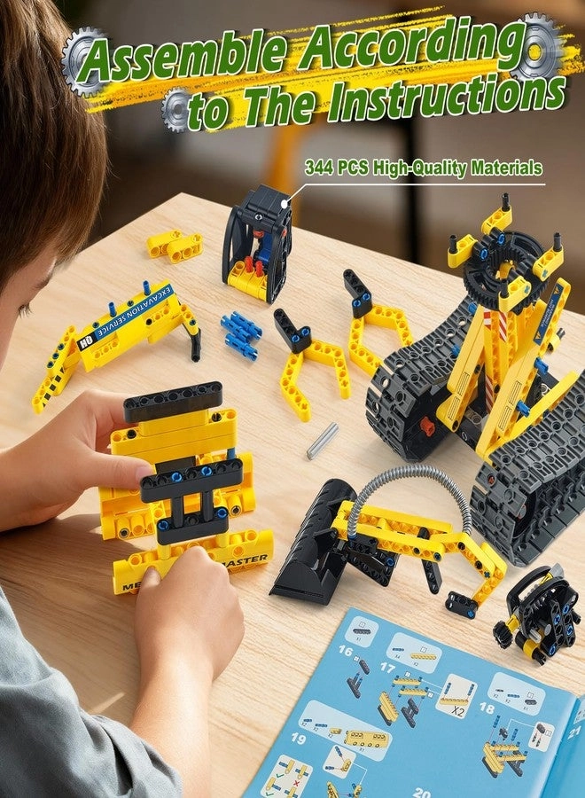 STEM Building Toy - 2 in 1 Excavator Robot