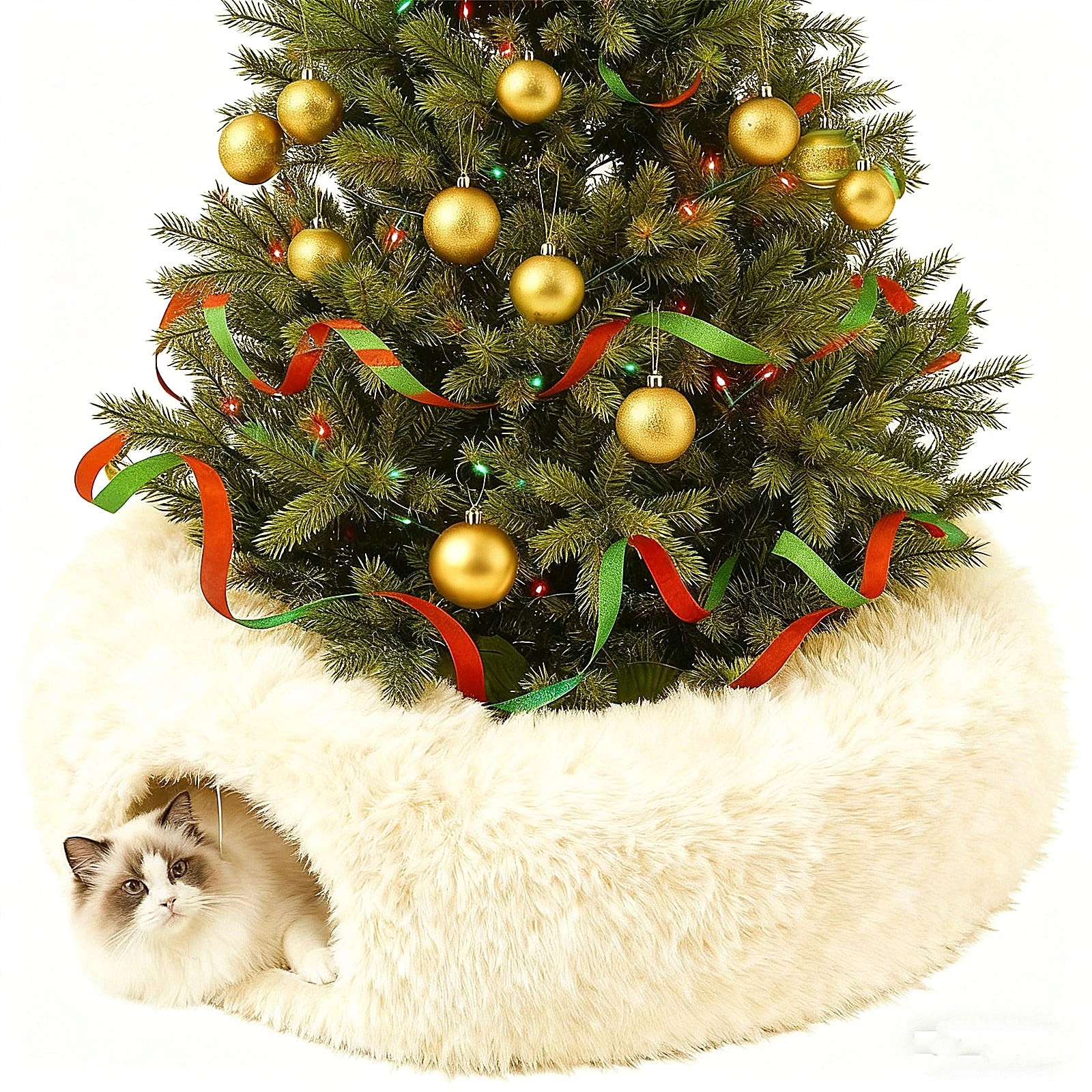 Kvittra Cat Tunnel - 3-in-1 Soft Plush Washable Cushion