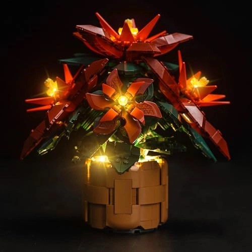 LED Light Set - Compatible with 10370 Poinsettia USB Battery