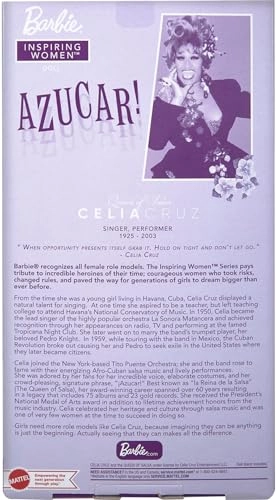 Celia Cruz Doll - Inspiring Women Red Lace Dress Golden Microphone Ages 6+