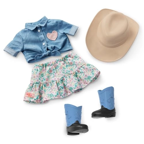 Lainey Cowgirl Doll - 46cm Hazelnut Eyes Long Blonde Hair Ages 3+