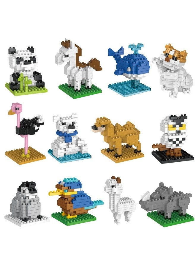 Mini Animals Building Blocks - Animals 12pcs