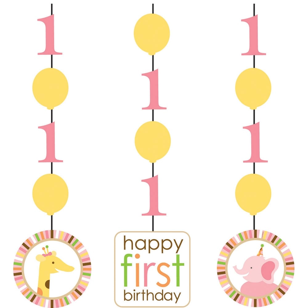 CREATIVE CONVERTING Sweet At One - Girl Hanging Cutouts