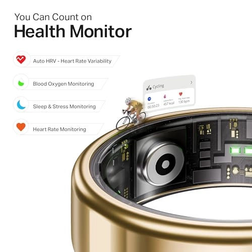 SmartRing Active Plus - Stainless-Steel 30-Days Battery Magnetic Charging Case