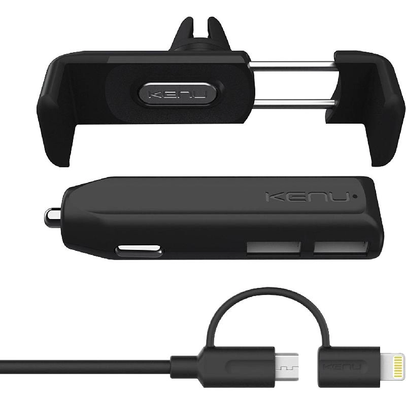 Kenu Car Kit Deluxe - Universal Dual Car Charger 4.8A 24W