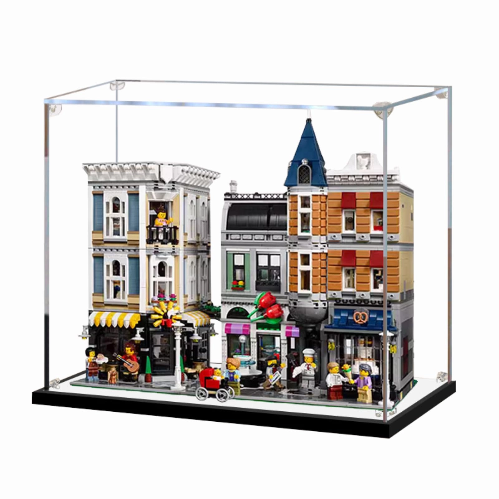 SUNHON Figures Display Box for LEGO 10255 Assembly Square - Acrylic