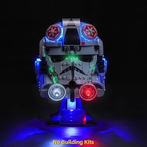 Light Kit for LEGO 75429 AT-AT Driver Helmet - Copper Line