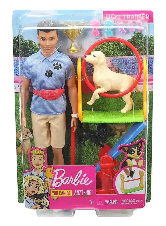 Mattel Games Ken Dog Trainer Playset With Doll (887961813913)