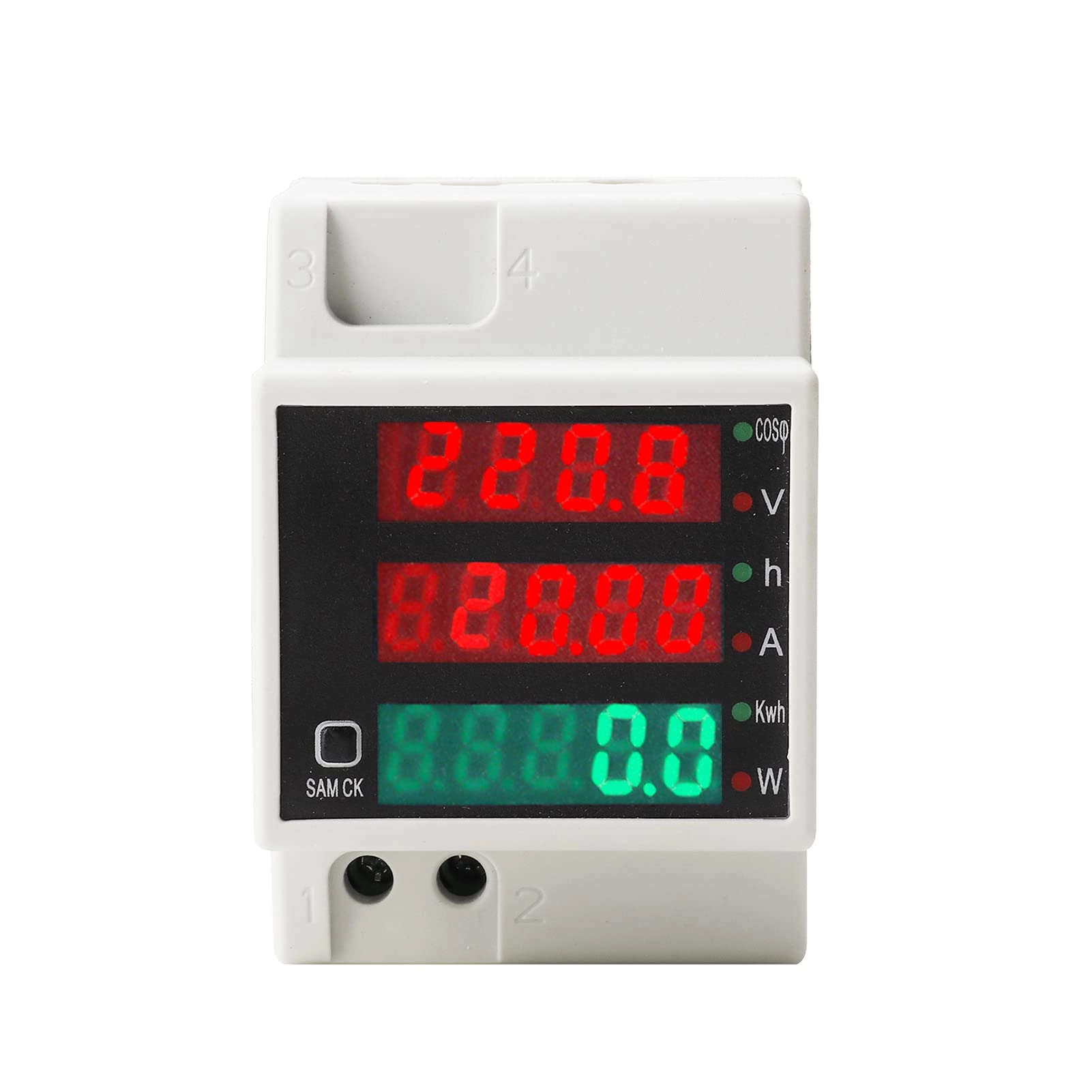 Domary Digital Energy Meter - AC 80-300V 100A DIN Rail