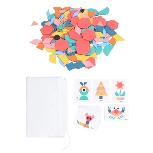 Interactive Learning Tangrams and Geometric Building Set - 180 pieces