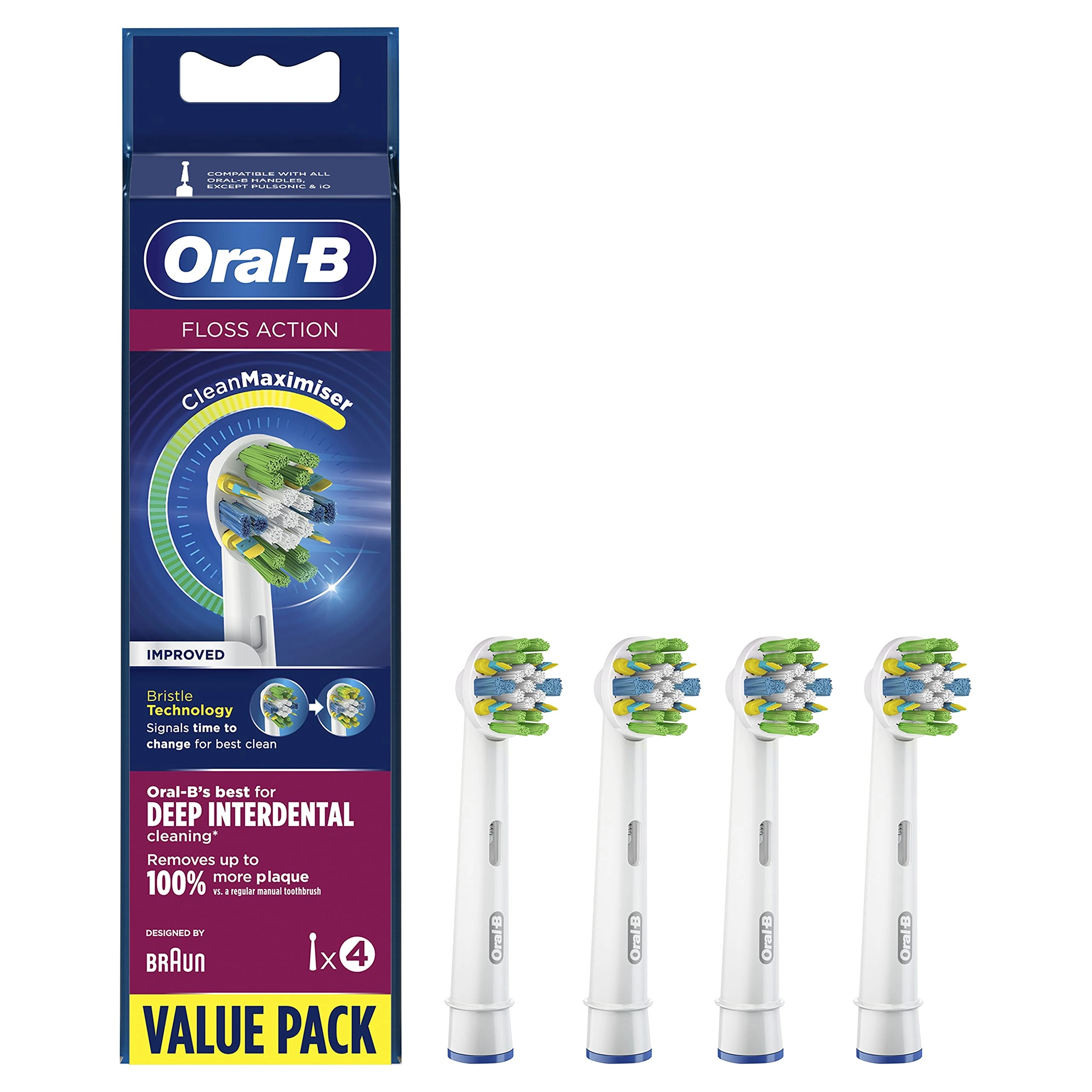 Oral-B FlossAction - Pack of 4 White