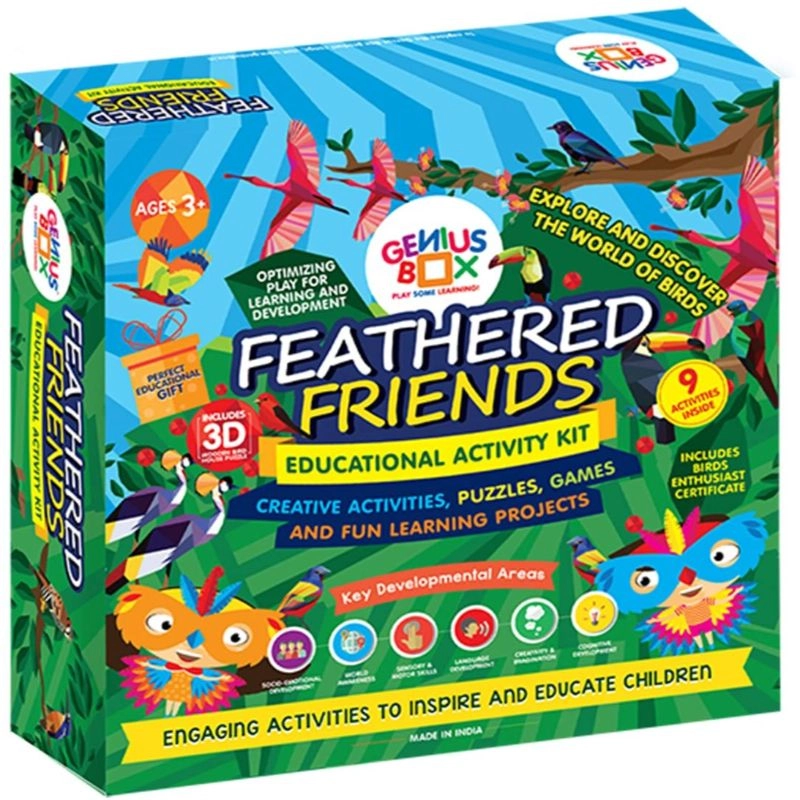 Genius Box 8 Feathered Friends Educational Activity Kit - Suitable for 3 years & above