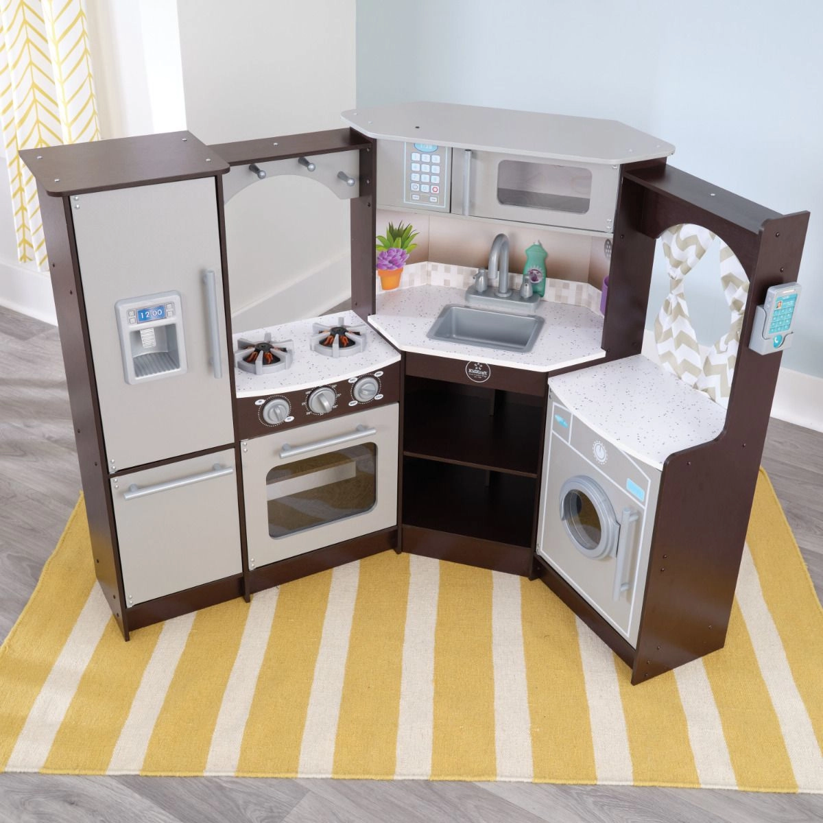 Ultimate Corner Play Kitchen - Wooden (DBT-53365)