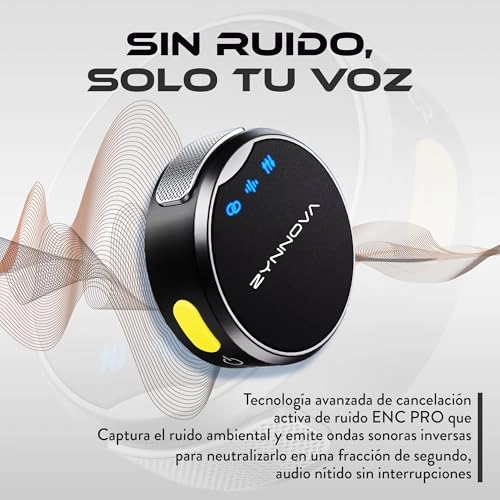 Wireless Microphone Flap - Noise Cancelling ENC Pro 400 mAh +26 h